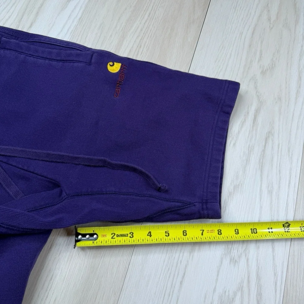 Carhartt WIP Work In Progress Purple Sweat Shorts Mens Size Medium Drawstring
